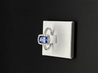 Anneau Gioielleria Dossena  Femme in Or blanc Tanzanite 1.55 Ct ANOR-249-253 - ANOR-249-253